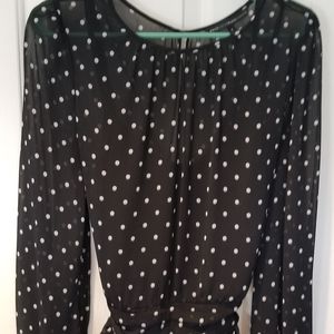Polka dot blouse